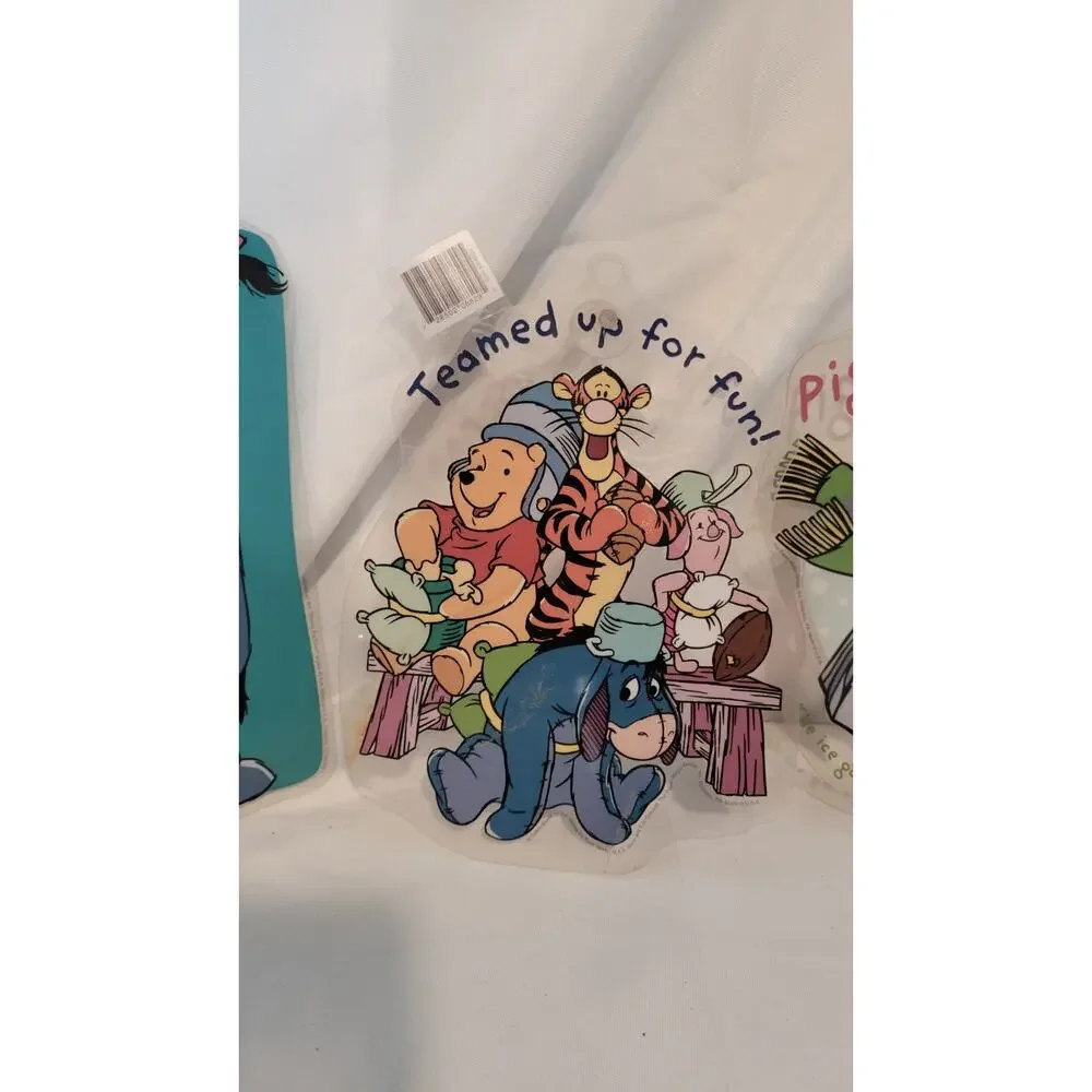 Vintage Disney Winnie the Pooh Color Clings Window Clings Lot of 7 Pooh...